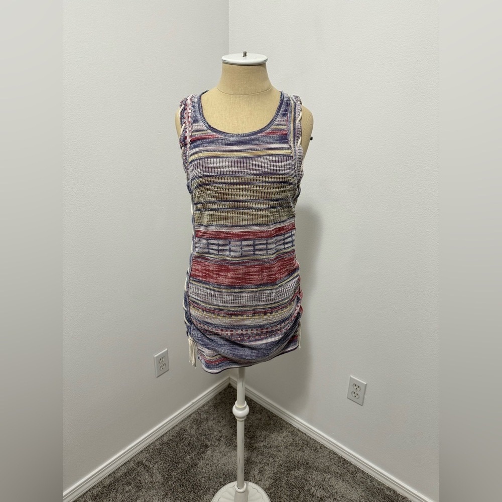 Striped Multicolor Sleeveless Top